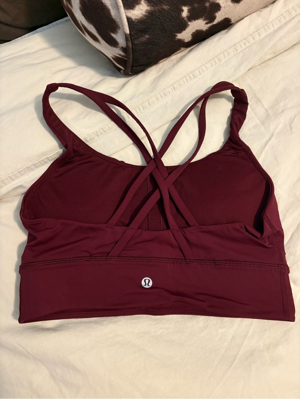 lululemon athletica Women's Strappy Sports Bra - Burgundy
